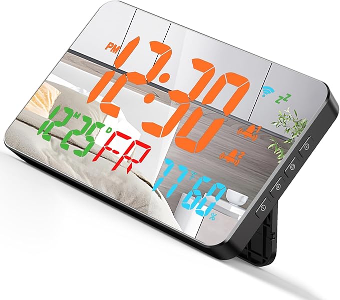 Walfront Tuya WiFi Digital Alarm Clock Desktop Clock Calendar Intelligent - Image 5