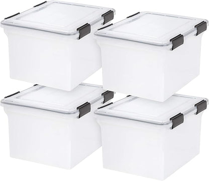 IRIS USA File Box WeatherPro File Organizer Plastic File Box by IRISUSA