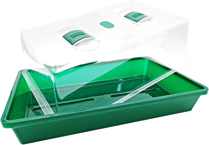 Propagator with Humidity Vents Domes, Heavy Duty Growing Tray Mini Greenhouse - Image 4