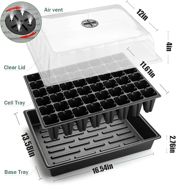 5-Pack No Drip Seed Starter Trays - Image 7