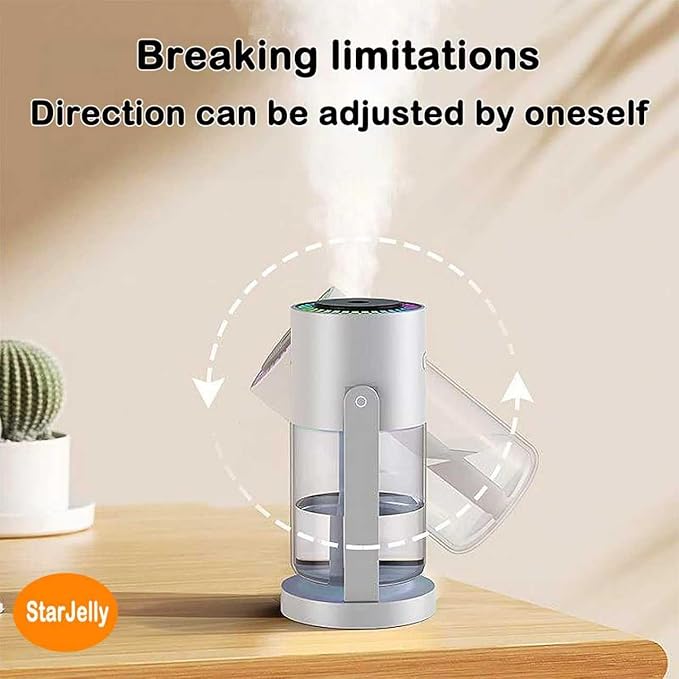 Portable Starry Sky Projection Humidifier, USB Mini Humidifier, 360° Rotating - Image 5