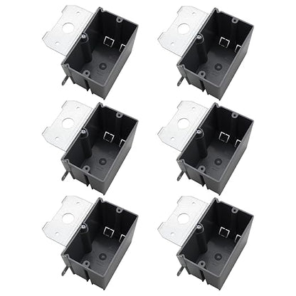 MAKERELE Grey Adjustable Outlet Box Electrical Enclosure, PVC 1 Gang Adjustable by MAKERELE