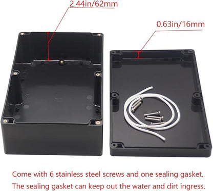 Project Box IP65 Waterproof Junction Box ABS Plastic Black Electrical Boxes DIY - Image 4