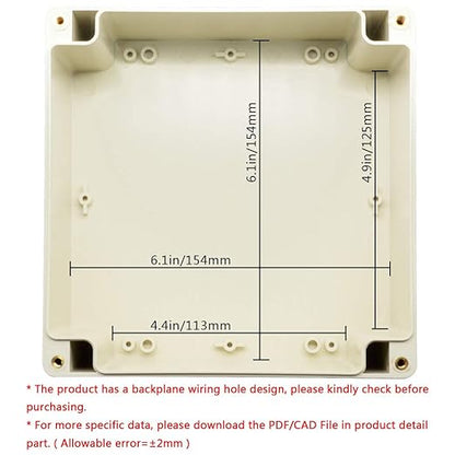 LeMotech Waterproof Dustproof IP65 ABS Plastic Junction Box Universal Electric - Image 5