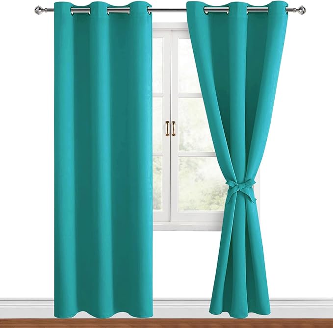 Hiasan Blackout Curtains for Bedroom, 42 x 84 Inches Long by Hiasan