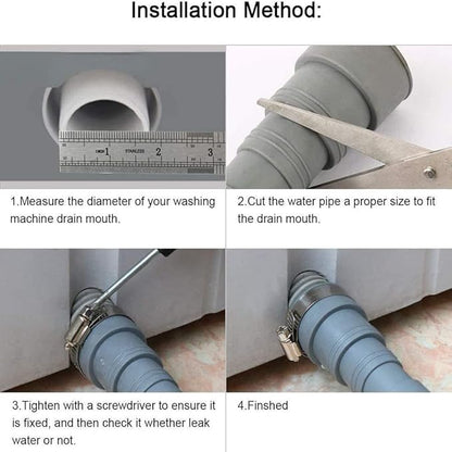 16.4ft Washing Machine Drain Hose, Universal Drain Hose Extension Kit - Image 9