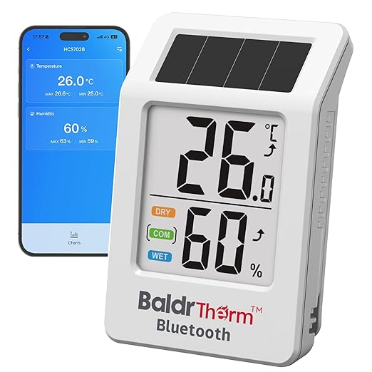 BaldrTherm Bluetooth Thermometer Wireless, Smart Thermometer by BaldrTherm