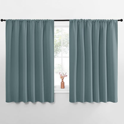 NICETOWN Blackout Curtains for Bedroom, 1 Pair, 70 by 63-inch, Window Treatment by NICETOWN