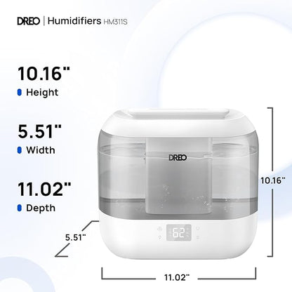 Dreo Smart Humidifiers for Bedroom, Top Fill 4L Supersized Humidifier Large Room - Image 9