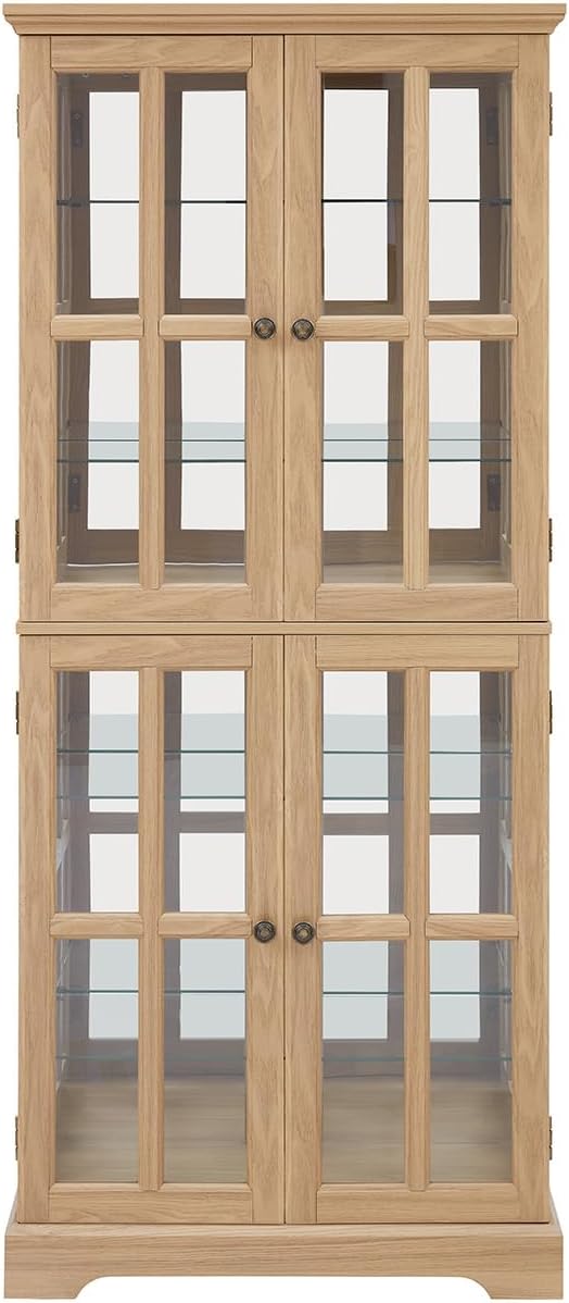 Lighted Glass Curio Cabinet - Image 6