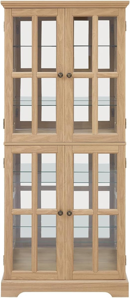 Lighted Glass Curio Cabinet - Image 6