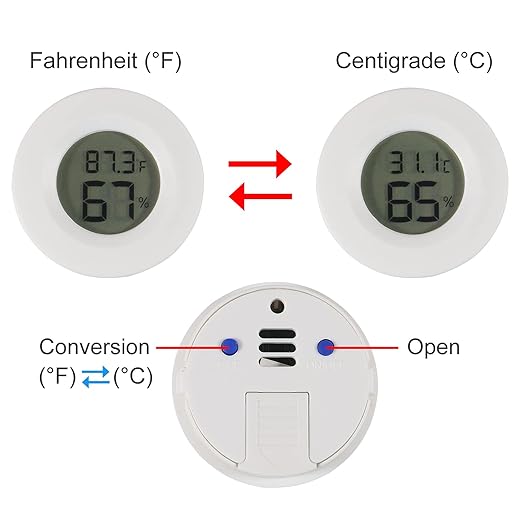 4pcs Mini Hygrometer Thermometer Digital LCD Monitor Indoor/Outdoor Humidity - Image 2