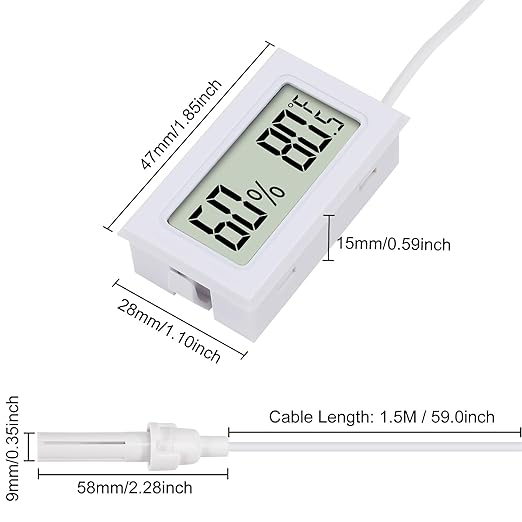 3Pcs Mini Digital Thermometer Hygrometer - Image 5