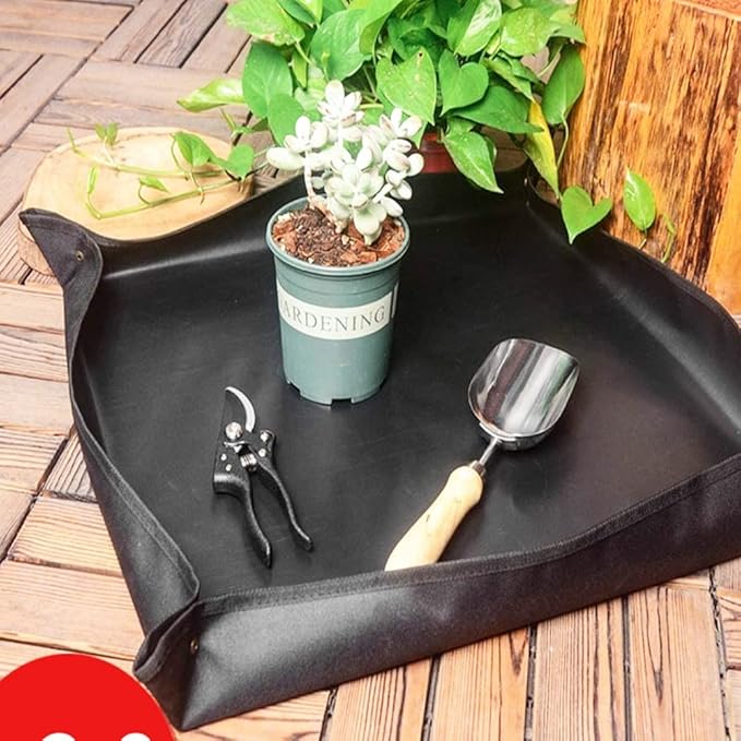 BIUWING 2PCS 39.4" x 39.4" Large Plant Repotting Mat Waterproof Transplanting - Image 6