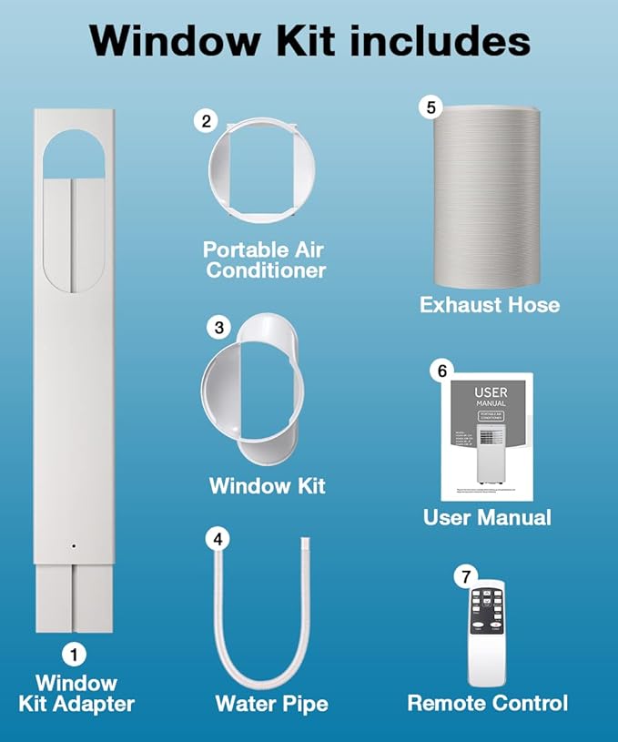 Joy Pebble Portable Air Conditioner, 8000 BTU - Image 7