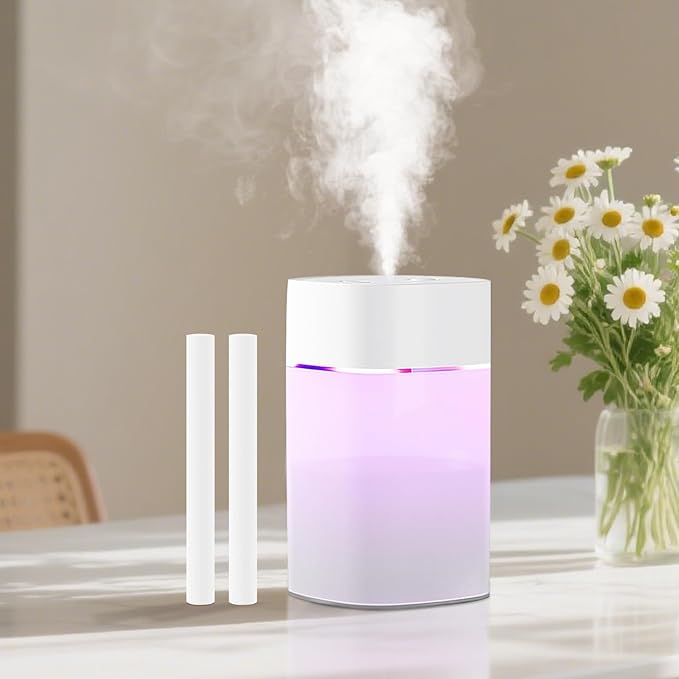 Small Humidifier for Plant, Cool Mist Mini Humidifiers for Bedroom, Desk by Kiusiy