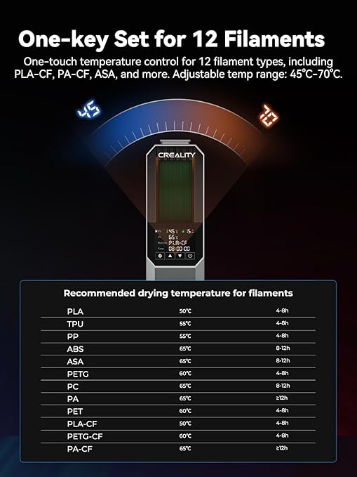 Creality Space Pi Filament Dryer Box, Double 360° Heating - Image 4