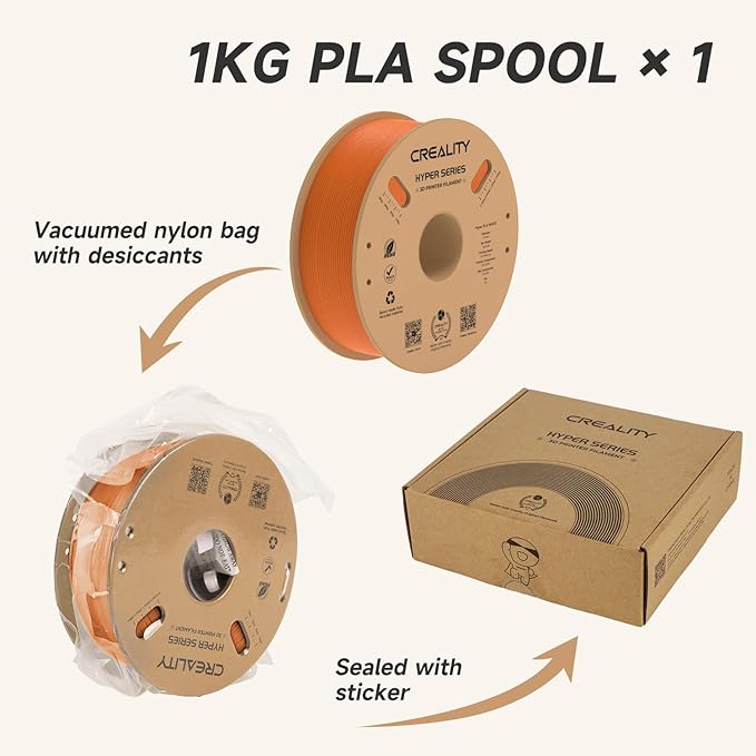 Official Creality Hyper PLA Filament 1.75mm, High Speed PLA 30-600mm/s Rapid 3D - Image 7