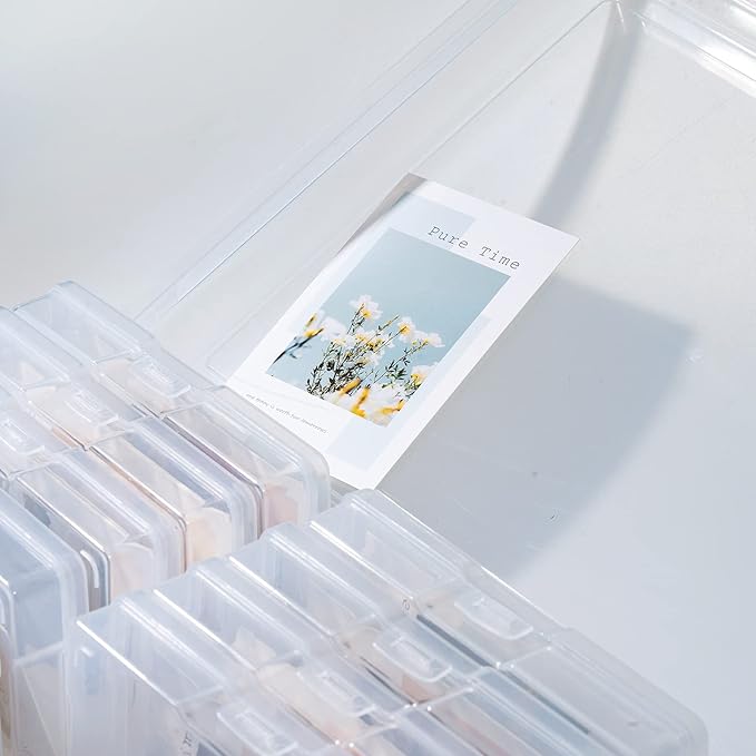 novelinks Transparent 4" x 6" Photo Organizers and Photo Storage Box - Image 7
