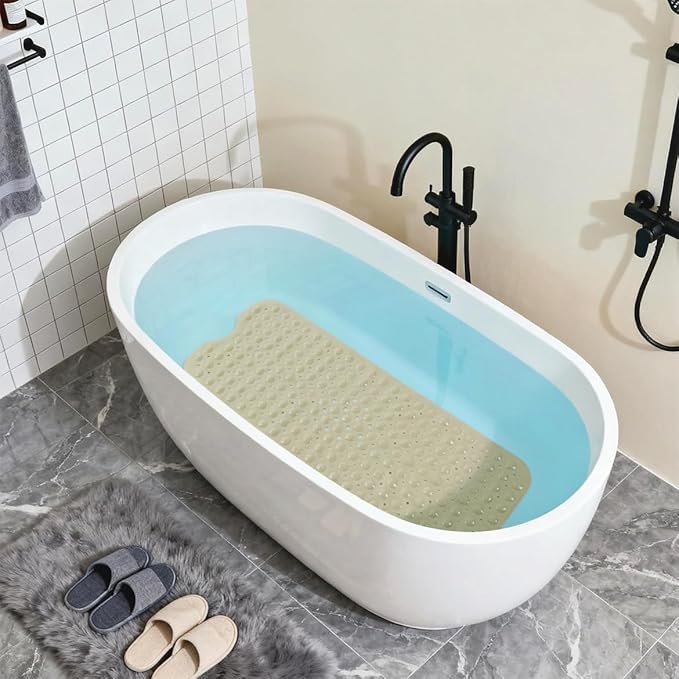 Anti-Slip Bathtub Shower mat, 39.3×15.7 inch（Approximately 100 × 40cm） Soft - Image 5