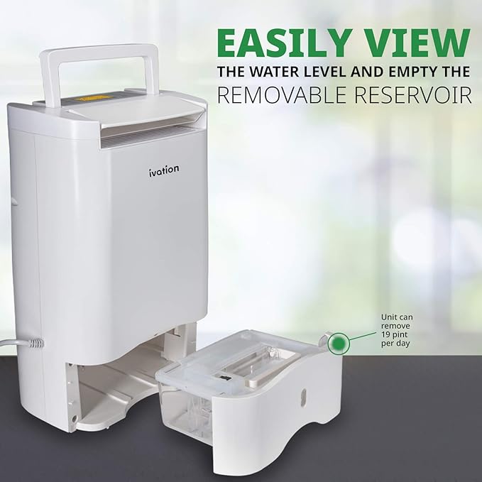 Ivation 19 Pint Small-Area Desiccant Dehumidifier Compact and Quiet - - Image 8