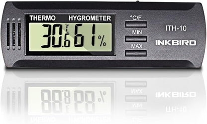 Inkbird ITH10 Digital Thermometer & Hygrometer, Wall Mount, DC 3V, - Image 2