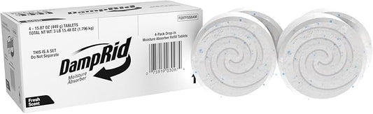 DampRid Moisture Absorber Drop-In Tablet Refill Pack, Fresh Scent, 15.8 oz. by DampRid