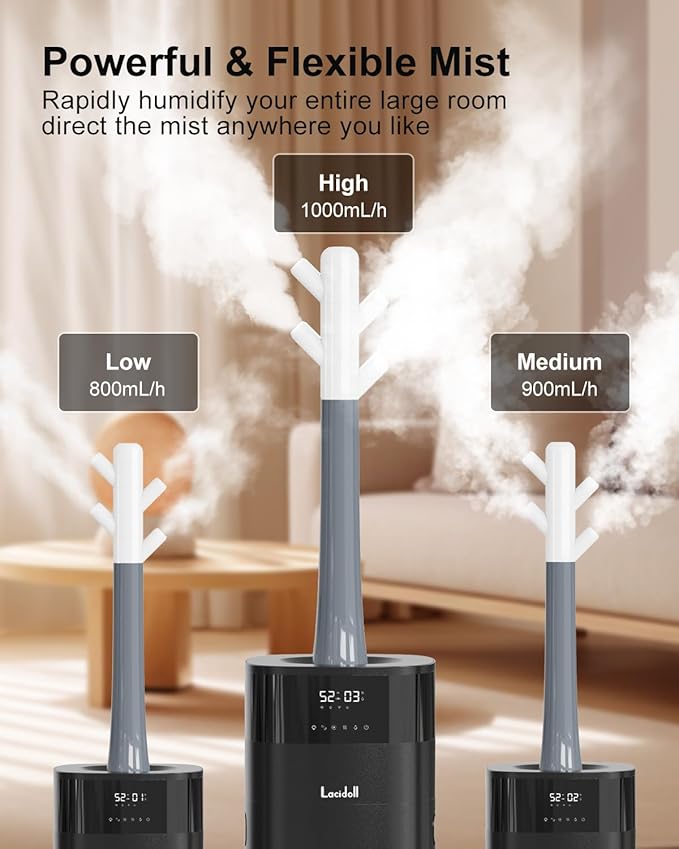 Warm and Cool Mist Humidifier Large Room, 5.3Gal/20L Humidifiers - Image 6