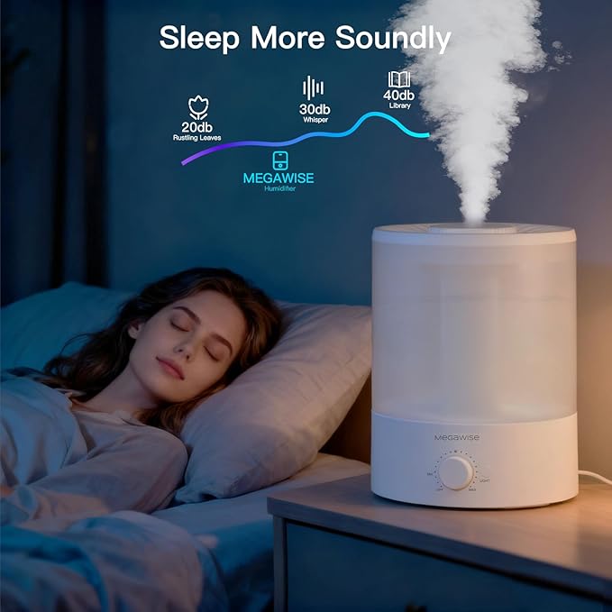 MegaWise 3.5L Cool Mist Humidifier – Whisper-Quiet Ultrasonic Vaporizer - Image 4