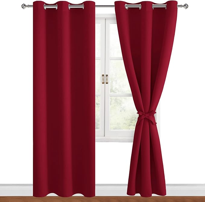 Hiasan Blackout Curtains for Bedroom, 38 x 84 Inches Long by Hiasan