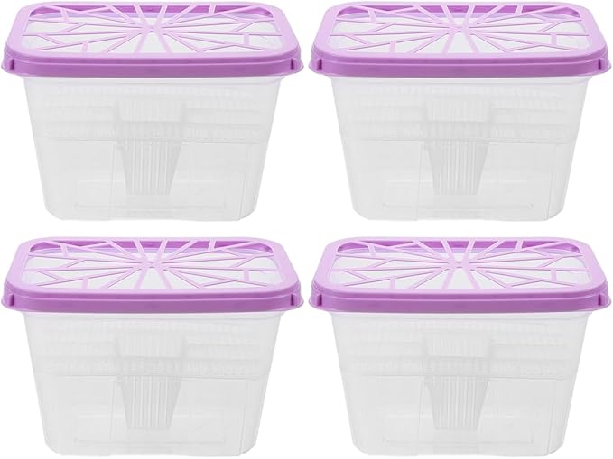 Amosfun 4pcs Moisture Absorbing Box Reusable Plastic Container - Image 8