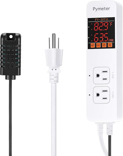 Temperature and Humidity Controller Reptile Mushroom Greenhouse Thermostat Pre by Pymeter