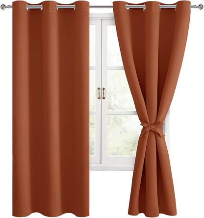 Hiasan Fall Blackout Curtains for Bedroom, 38 x 63 Inches Length by Hiasan