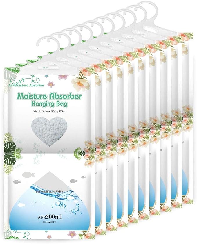 CANAGER Hanging Moisture Absorber-10 Packs, Hanging Dehumidifier Bags by CANAGER