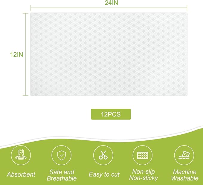 Cooyes 12 PCS Refrigerator Liners, Refrigerator Shelf Liners and Mats - Image 8