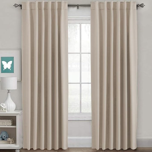 H.VERSAILTEX Blackout Curtains Thermal Insulated Window Treatment Panels Room by HVERSAILTEX