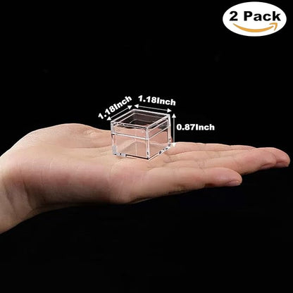 KissYou Small Acrylic Box with Lid Clear Candy Boxes - Image 2