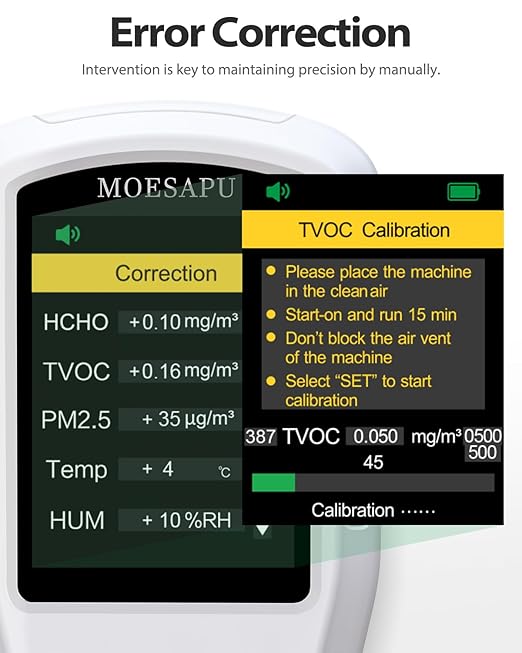 8-in-1 Air Quality Monitor, HCHO TVOC PM2.5 CO CO2 Detector, Formaldehyde Alarm - Image 8