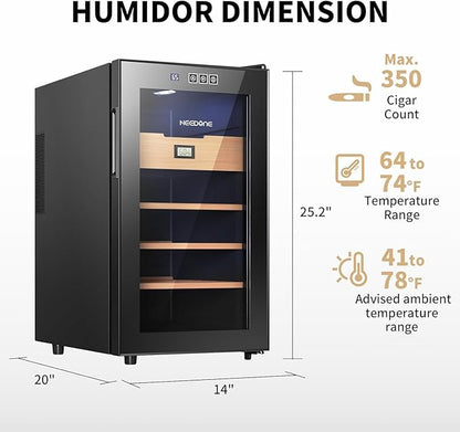 NEEDONE Cigar Humidor 48L with Heating and Cooling Temperature Control System - Image 9