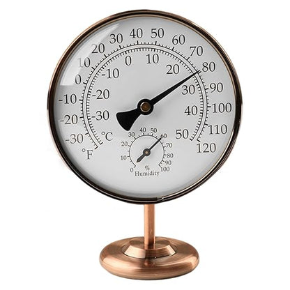 4-Inch Indoor Thermometer and Humidity Gauge, Room Analog Temperature and by Foxyoo