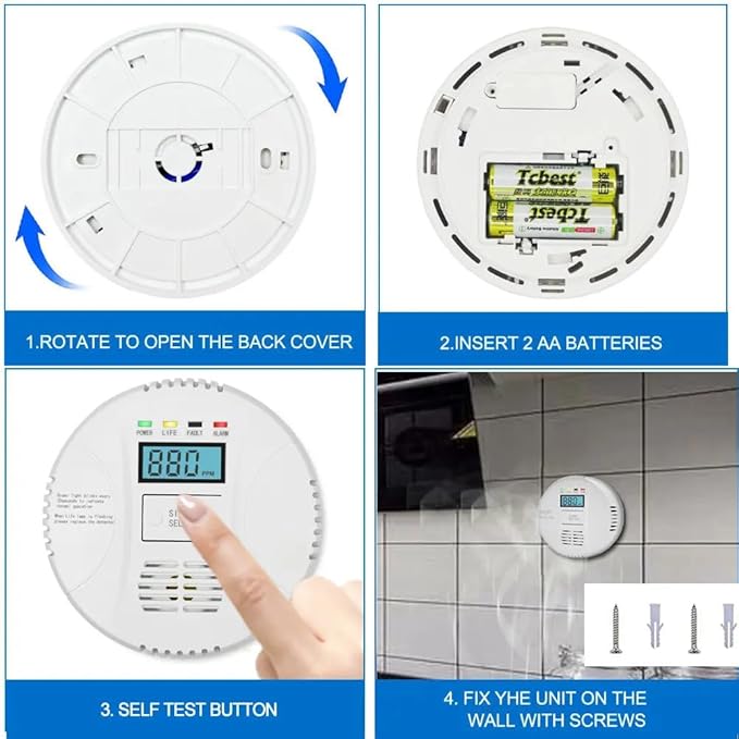 Combination Gas and Carbon Monoxide Detector Plug-in | CO Alarm & Natural Gas - Image 3