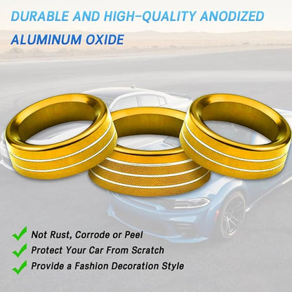 3PCS Air Conditioner Switch Button Knob Cover, Auto Accessories Climate Control - Image 7
