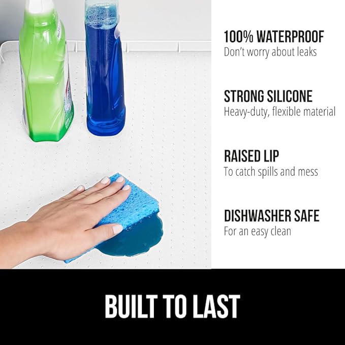 GORILLA GRIP Waterproof Silicone Under Sink Mat - Image 2