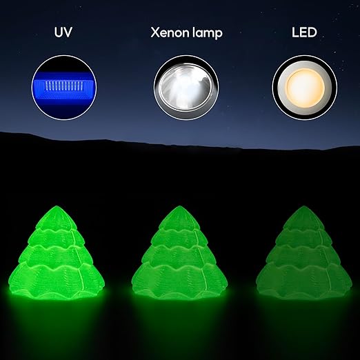 AMOLEN Silk Glow in The Dark Filament Multicolor, Glow Filament Silk Green - Image 4