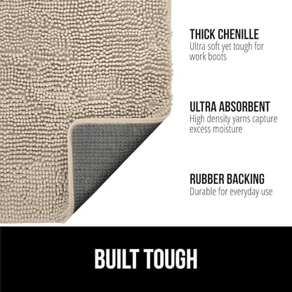 GORILLA GRIP SOAKSTOPPER Dog Door Mat, 48x30 Machine Washable Rug Absorbent - Image 2