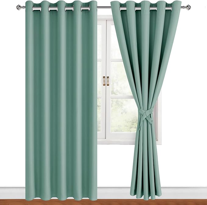 Hiasan Blackout Curtains for Bedroom, 60 x 84 Inches Long by Hiasan