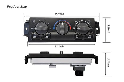 599-218 Front A/C Heater Climate Control Module Panel - Image 7