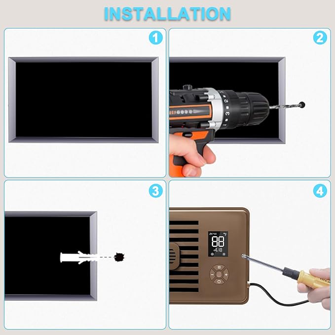 Register Booster Fan for 4" x 12" Vents Only, 10 Speeds to Control Cool and - Image 6