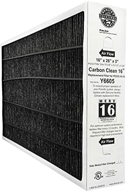 Pack of 2 Lennox Y6605 16 x 26 x 5 Inch MERV 16 Efficient Air Filter Replacement by Unknown