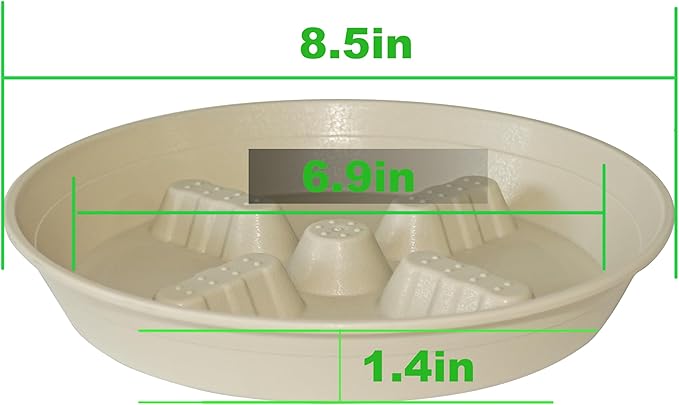 4 Pack Plant Saucer 8 inch, 10 12 14 17 inch, Plant Stand Plastic Plant Saucers - Image 2
